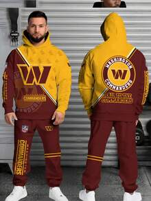 Washington Commanders Combo Hoodie And Sweatpants ,Football Team Sport Hoodie Men's And Women's Hoodie Set , The Perfect Sports Gift - Màu hỗn hợp - Xem 2