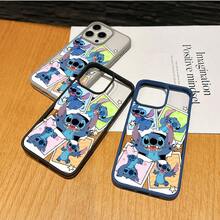 Disney What Lilo & Stitch Patterned Phone Case Featuring A Cute Character Design. Compatible With IPhone 17, 16, 15, 14, 13, 12, And 11 Pro Models. Made Of Durable TPU, Providing Shockproof Protection. This Case Makes A Fun Gift For Anyone Who Loves Playful Designs, Perfect For Birthdays, Holidays, And Special Occasions. - Black - View 4