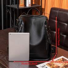 Women's Backpack, Convertible Shoulder Bag And Handbag, Waterproof Soft PU Travel Backpack With Multiple Pockets, Stylish Large Capacity Daily Backpack Suitable For Daily Use, Work, Shopping And Travel, Suitable For IPad, Mobile Phone, Cosmetics And Umbrella, Durable Metal Hardware And Adjustable Watch Strap, Ideal Gift For Fashionable Women. - Multicolor - View 5