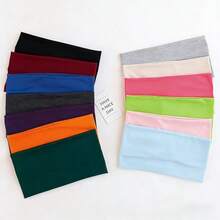 1条/13条装新款宽版女士9.45英寸头带，适合瑜伽、运动、骑行等多种场合，采用聚酯纤维材质，轻盈保暖透气，男女皆宜，春、夏、秋、冬四季皆可佩戴，是运动发带、跑步发饰、瑜伽头巾、运动吸汗带的理想之选。 - 彩色 - 查看 13