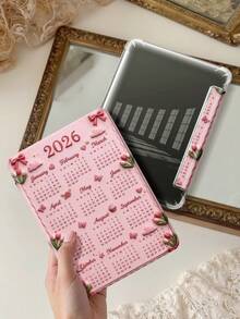 郁金香2026年日历平板电脑保护套，兼容iPad 9.7/10.2/10.5/10.9/12.9/Pro 11（第十代），兼容三星Galaxy Tab S6 Lite 10.4英寸，兼容Kindle Paperwhite（第十二代，2024年发布），Kindle（第十一代，2022年发布），柔软防摔保护，智能支架/自动唤醒/睡眠功能，绝佳的节日礼物。 - 彩色 - 查看 10