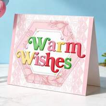 Creative Blessings Cutting Dies, DIY Scrapbooking Album And Embossing Stencil, Greeting Card Making Tool, Card Paper Cutting Crafts ,Gift Card Making Template Die Cuts. - Silver - View 2