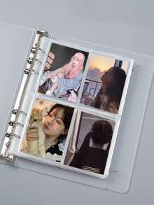 Transparent Frosted Binder Sleeves, Financial & Life Organizer Notebook, Transparent Loose-Leaf Invoice Document Folder, PP Outer Shell File Bag Office Supplies, Sealed Document Organizer File Folder, DIY Scrapbook Storage - Multicolor - View 5