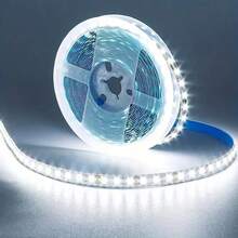 Strisce luminose a LED ad alta luminosità, alimentate tramite USB, con controllo a pulsante, strisce di illuminazione flessibili per decorazioni di sfondo, facile installazione, adatte per retroilluminazione TV, camera da letto, soggiorno, corridoio, cucina, decorazione fai-da-te - Bianco - Visualizzare 3
