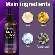 三合一护发精油，维生素A.B.E护发精油，多功能，深层护理，防止断裂，软化干燥受损的头发，无需清洗，保湿，柔顺并隔绝热损伤。 - 正裝 - 查看 6