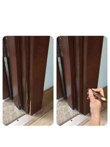 1pc Furniture Wood Filler Marker Pen, Wood Scratch Repair Marker Pen, Suitable For Wooden Cabinet, Floor Repair And Filling Stick, Scratch Repair Kit, Repair Paint Pen, Composite Material Repair, Men's Tool - Multicolor - View 3