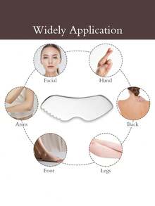 1pc Large Heart-Shaped Stainless Steel Gua Sha Board, Multi-Functional Facial Gua Sha Tool For Tightening And Lifting, Heart-Shaped Fascia Knife - Multicolor - View 2