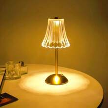 USB Rechargeable LED Desk Lamp, Touch Control 3-Color Atmosphere Art Light, Living Room, Bedroom, Dining Room, Bar Decor Nightlight, Rechargeable Battery, Suitable For Halloween & Christmas Gifts - Various - View 2