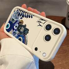 Starfish Cartoon 2026 Happy New Year phone case suitable for  17 16 15 14 13 12 11 PRO MAX PLUS AIR, gift for friends, family,Sleek and Grand Protective Lens Phone Case with Anti-Slip and Shockproof Features, Tianyan Staircase Design - Concha escalonada - blanca - NBUYCIstarfish - Ver 7