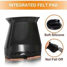 4/8 件装硅胶椅腿地板保护垫，圆形毛毡底垫，适用于木地板，经久耐用，防滑降噪，保护家具脚。尺寸小巧，易于安装，适用于家庭、餐厅、书店、公寓和办公室等场所，防滑家具脚套。 - 黑色淺棕色 - 查看 4