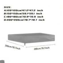 Multi-Purpose Grey Oxford Cloth Protective Cover - All-Weather Dust-Proof, Sun-Proof, Tear-Resistant, Suitable For Portable Air Conditioners, Rolls, Sandboxes, Tablesaws, Buckets, Etc. Essential For Spring Cleaning And Fall Yard Work, Great Christmas/Birthday Gift For Homeowners - Grey - View 11