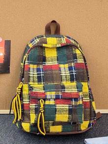 New Stylish High-Capacity Backpack Suitable For Various Occasions - Yellow - View 1