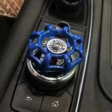 1个复古合金汽车点火开关旋钮 - 一键启动，工业阀门风格时尚内饰贴纸，耐用材质 - 中控旋鈕-一鍵啟動裝飾 - 查看 3