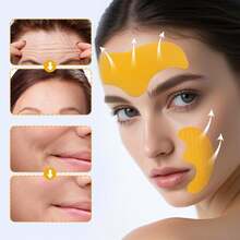 10 plasturi antirid fără alcool pentru frunte, potriviți pentru ameliorarea pliurilor nazolabiale, a ridurilor de pe frunte și a colțurilor gurii, ajută la modelarea unei pielii netede și tinere, potrivit pentru toate tipurile de piele, îngrijire pentru adulți, plasturi pentru mască facială anti-îmbătrânire, ridicare și netezire a ridurilor de pe frunte, instrumente de îngrijire a pielii, îngrijire facială, consumabile pentru cosmetician, masaj, instrumente de masaj facial, rolă facială - Multicolor - Vizualizare 2