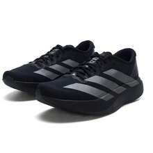 Adidas 男士跑步鞋Adizero EVO SL WOVEN M戶外日常舒適耐穿跑步鞋KI6901 - 黑色/亮金屬鐵灰/碳黑 - 查看 4