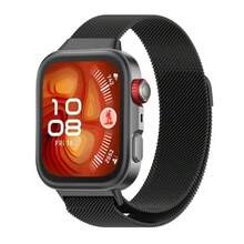 Milanese Loop Strap For Huawei Watch Fit 3/4/4Pro, Stainless Steel Bracelet Strap, Magnetic Strap Accessories For Huawei Watch Series Fit4 4Pro, Fashion Accessories For Male And Female Students - Silver - View 11