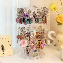 1 Set Of Adjustable Rotating Jewelry Display Stands, Multi-Functional Desktop Storage Racks, Women's Jewelry Organizer, Jewelry Storage, Suitable For Jewelry, Necklaces, Rings, Bracelets, Watches, Keychains, Hair Ties, Headbands, Valentine's Day, Weddings