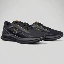 Men's Athletic Shoes For Gym Training, Running, Fitness, Soft, Lightweight, Affordable, New Release - Vàng đen - Xem 2