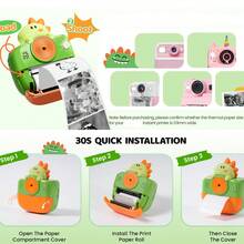 White Photo Printer Refill Compatible With ESOXOFFORE & Liscuty K23 P02 & Most Mini Cameras, Compatible With NDYIN D20 D21 Phomemo Memoking T02 M02 Printer Paper,BPS/,53mmx6.5m/28mm Diameter,3/6/9 Rolls - Multicolor - View 6