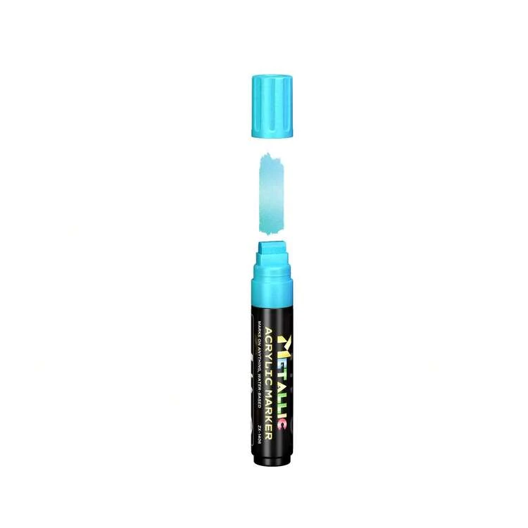 12 Colors Metallic Acrylic Marker Pen Set ZX-1406, Quick Dry