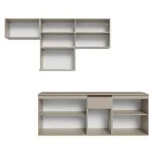 Cocina Integral Completa Modular Madesa Nice 240cm Crema 15 - Beis - Ver 5