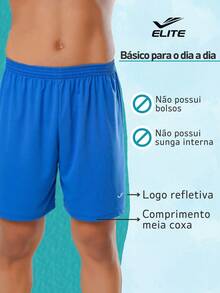 Kit Of 3 Men's Fitness Shorts For Gym, Sports, Soccer, Elite, Christmas, And Gift - Black, Gray, and Petrol - View 7