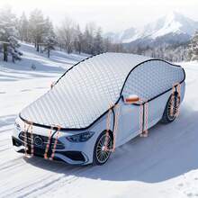 Snow Cover, Car Windshield Snow Cover, Front Windshield Cover, Car Insulation Cover, Foldable Car Windshield Snow Cover, Multi-Season Protection, Magnetic Attraction Function, Quick Installation, Oxford Cloth Anti-Frost, 4-Season Essential Car Accessory - A - View 3