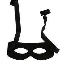1/2pcs Black Universal Goggles Role Play Left Half Face Mask Performance Ball Movie Prop Costume Party Decoration Prank Prop Halloween - Black - View 7