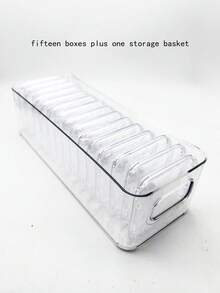 Desk Storage Box, Cosmetic Storage Basket, Jewelry Storage Box, Acrylic Transparent Makeup Tool Organizer, Stationery & Miscellaneous Storage Box, Dorm Organizer, Stackable Shelves,Room Decor - Multicolor - View 14