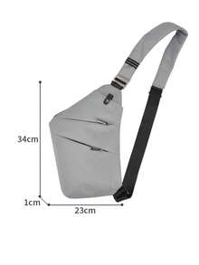 Men's Waterproof And Abrasion-Resistant Chest Bag, Casual Shoulder Messenger Bag For Commuting And Business - Multicolor - View 6