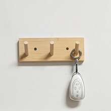 1pc Nordic Modern Minimalist Entryway Wall Mounted Hook, Sturdy Coat Rack For Closet, Bedroom, Hallway, Holds Clothes, Bags, Hats, Keys - Apricot - View 10