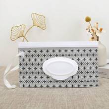 1个可重复使用的湿巾袋，婴儿便携式尿布袋，婴儿湿巾分配器，便携式可填充湿巾盒 - 彩色 - 查看 10