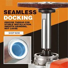 2PCS M10 Thread Adapter Extension Rod Shaft Angle Grinder Extension Connecting Rod UK - Silver - View 5