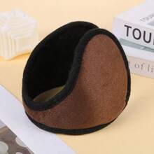 1pc New Rear-Wearing Ear Muffs, Winter Student Ear Warmers, Unisex Autumn/Winter Soft, Elastic, Warm Ear Covers, Outdoor Skiing, Running, Cycling Wind-Proof And Thermal Fleece Earmuffs - Multicolor - View 3