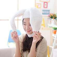 White Rabbit Ear Headband - Adjustable Photo Prop And Fancy Dress Hat For Adults And Children, 55cm Long, Plush Style, Ideal For Cosplay, Parties And Festive Events.