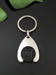 1 Pc Shopping Cart Trolley Coin Holder With Eur/Shopping Cart/Smooth Car Keychain And Metal Token Keyring, Small Gift For Shopping Cart Pendant,The Best Gift For Your Lover,Fashionable Keychains For Keychain For Wallet Backpack Bag Charm,Headphone Pendant Accessories, Birthday Gifts For Classmate Friend Colleague Family ﻿ ﻿ - Multicolor - View 4