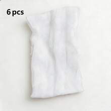 6/10 Stücke einfarbige Stoffservietten aus weichem Gaze-Mulltuch, 50*50cm/20*20 Zoll, wiederverwendbar und waschbar, rustikale Boho-Tischwäsche für Hochzeit, Bankett, Geburtstag, Dinnerparty, Indoor- und Outdoor-Events, Hotel, Familie, Restaurant, Küche - Weiss - Übersicht 7