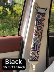 1PC Bohemian Car Seat Belt Cover, Linen Material, 30cm/50cm Two Sizes Available, 30cm Suitable For Front Seat, 50cm Longer Suitable For Back Seat - AA - View 23