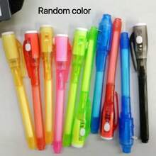 8pcs Upgraded Invisible Ink Pen Set With UV Light, Spy Pen, Magic Marker, Invisible Ink Pen, Ideal Gift For Kids Party, Easter, Christmas, Suitable For Writing Secret Messages, Party Favors - Random Color & Shape - Multicolor - View 5
