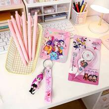 KPOP Witch Hunting Girl Group Stationery Set, Essential Student Supplies, High-Quality Learning Tools, Classroom Rewards, Thoughtful Gifts - Multicolor - View 5