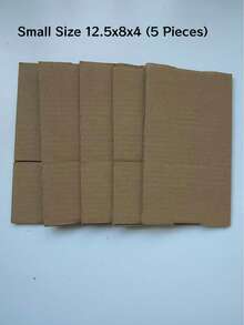 20 cajas de cartón, tamaño grande 13x8.5x7.5cm, tamaño pequeño 12.5x8x4cm, paquetes de envío de papel corrugado, cajas de embalaje para regalo sorpresa, cajas de envío para pequeños negocios - Marrón - Ver 12