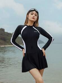Women Swimming & Diving Suit - White - View 8
