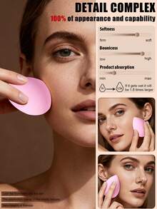 22PCS Makeup Tools Set Including:12PCS Makeup Brush Set+2PCS Mini Air Cushion Powder Puffs+1pc Makeup Sponges+2PCS Triangle Powder Puffs+2PCS Hand Bowl Strap+1pc Hairband+1pc Makeup Brush Cleaning Tools+1pc Facial Cleansing Sponges,All-In-One & Beginner-Friendly | Travel-Ready & Gift-Ready | Perfect For Newbies/Her - Multicolor - View 6