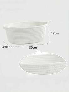 This Is A Hand-Woven Gift Basket And Storage Basket Made Of Rope, Very Suitable For Storing Snacks, Toys, Gifts, Cosmetics, Toiletries, Etc. This Is A Multi-Functional Oval-Shaped Storage Basket, Very Suitable As A Holiday Gift, For Daily Home Use, And For Storing Gifts. - Ribbon Gift Basket - View 3