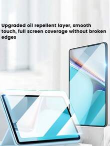 适用于荣耀Pad X8a 11英寸（2024）的2片装9H硬度屏幕保护膜 - 防刮、防震、无气泡、高清晰度、光滑表面 - 专为荣耀Pad X8a 11平板电脑设计 - 渐变光泽，适用于游戏、视频通话、日常使用，高品质玻璃，无气泡贴合，屏幕保护膜，科技爱好者的必备屏幕保护用品，适用于日常防护、办公、家用平板电脑屏幕保护膜，防水防震防摔防刮。 - 透明綠X8A - 查看 8