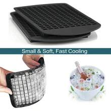 Silicone Making Tray, 160 Black Multi-Grid Mold For Summer, Ice, Food, Kitchen, Travel, Kitchen Items, Kitchen Tools, Kitchen Things. Back To School - Multicolor - View 8