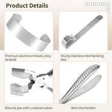 Bent Nose Pliers Bracelet Bending Kit - Serrated, Jewelry Metal Making Pliers Suitable For DIY Custom Bracelets, Professional Jewelry Making Tool Set - Multicolor - View 5