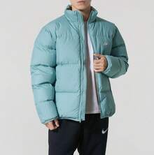 Nike 季男麪包服保暖防寒羽絨服簡約外套立領夾克 - 薄荷綠 - 查看 2