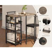 Dining Table & Chair Sets - Black - View 5