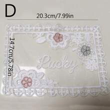 1 Miếng Retro Ren Thêu Nắp đệm / Vỏ gối / Đĩa nhỏ / Thảm trải bàn / Sofa Đồ trang trí Thủ công - Nhiều màu - Xem 6